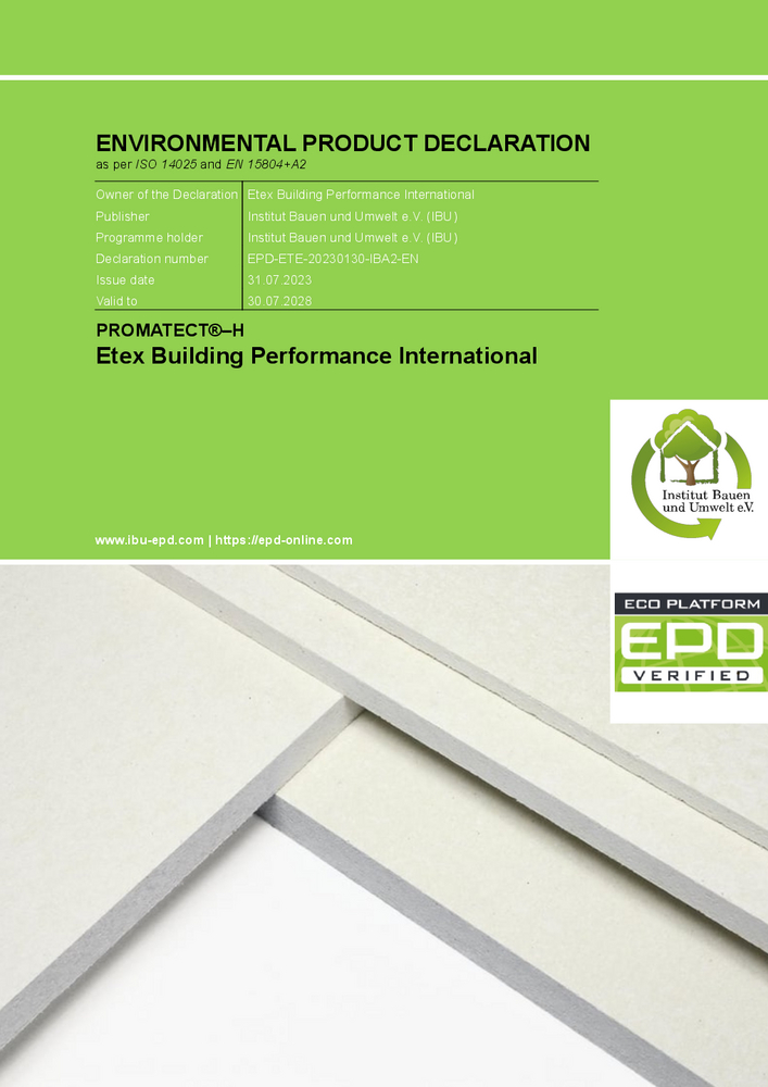 Environmental Product Declarations (EPDs) for Promat products - Promat ...
