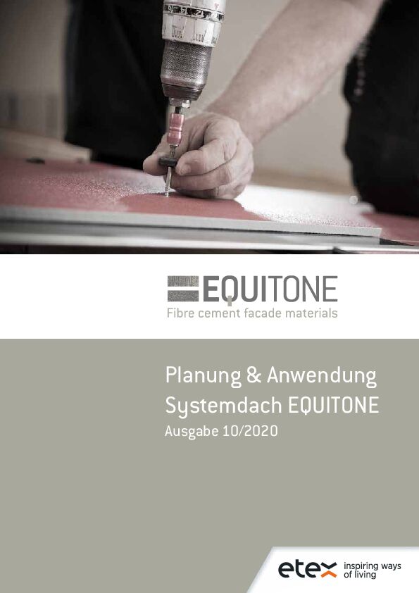 Planung & Anwendung Systemdach EQUITONE