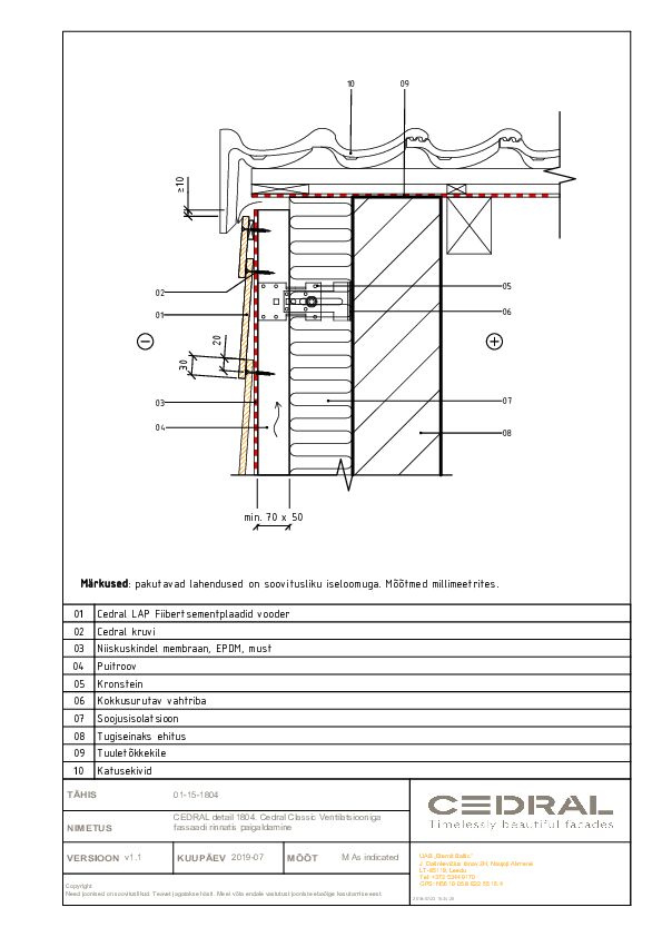 Ventilatsiooniga fassaadi rinnatis paigaldamine