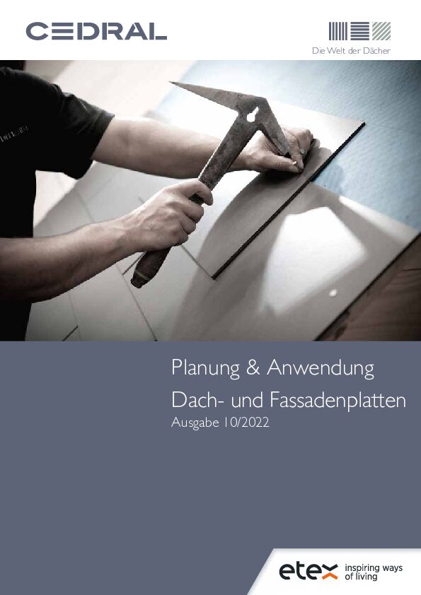 Planung & Anwendung Dach- & Fassadenplatten