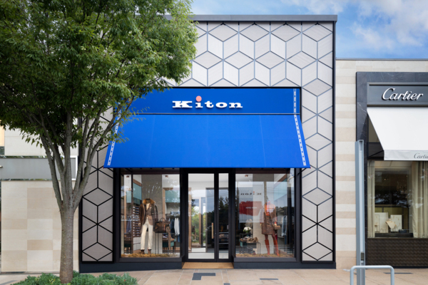 Vitrine boutique Kiton