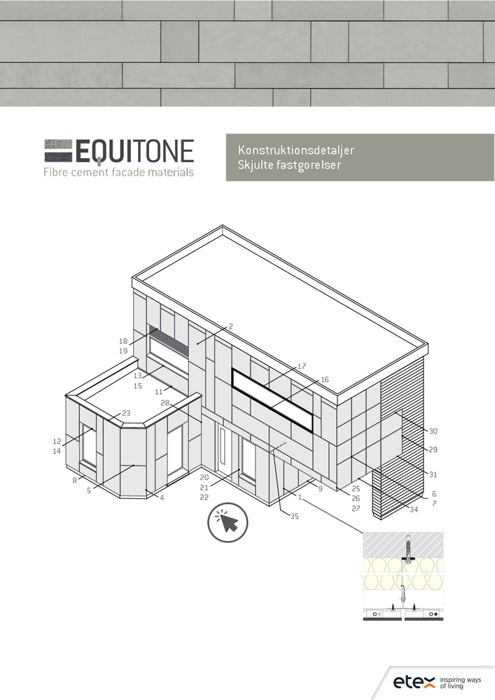 CAD Detaljer Skjulte Fastgørelser  Aluminium