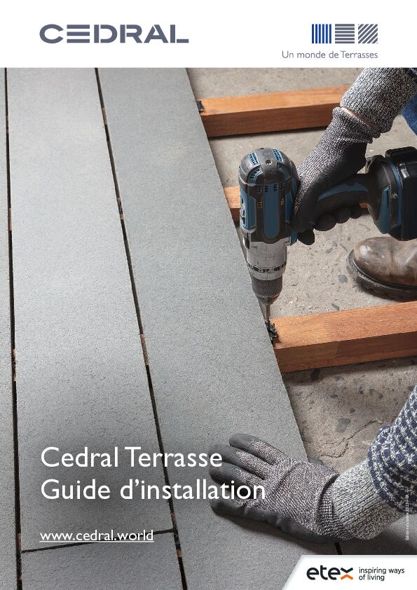 Guide de pose CEDRAL TERRASSE