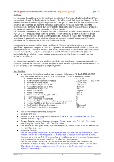 EQUITONE [linea] Cahier des charges 