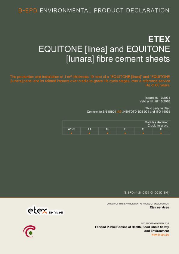 EPD EQUITONE [lunara] [linea] 