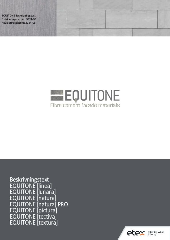 EQUITONE Beskrivningstext