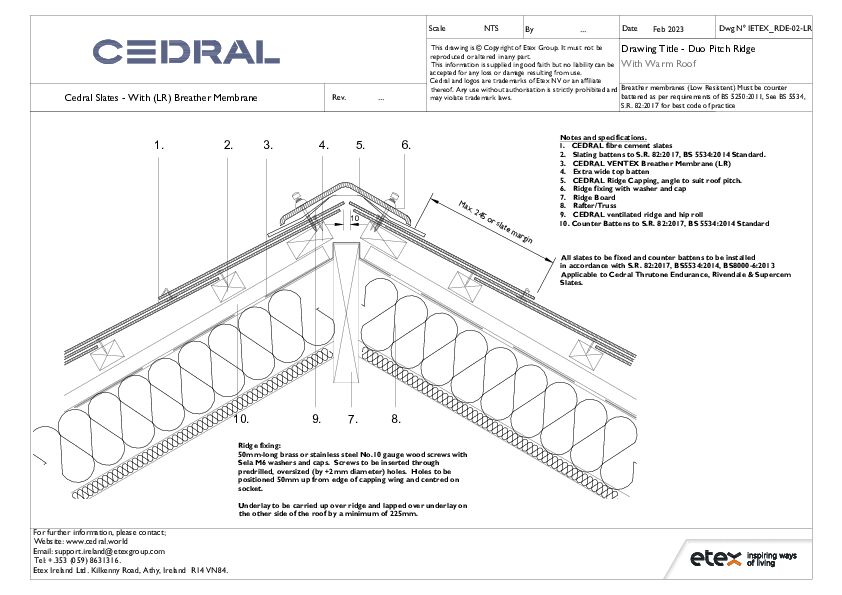 Cedral Slates - With (LR) Breather Membrane