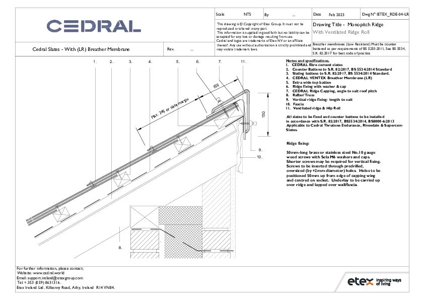 Cedral Slates - With (LR) Breather Membrane