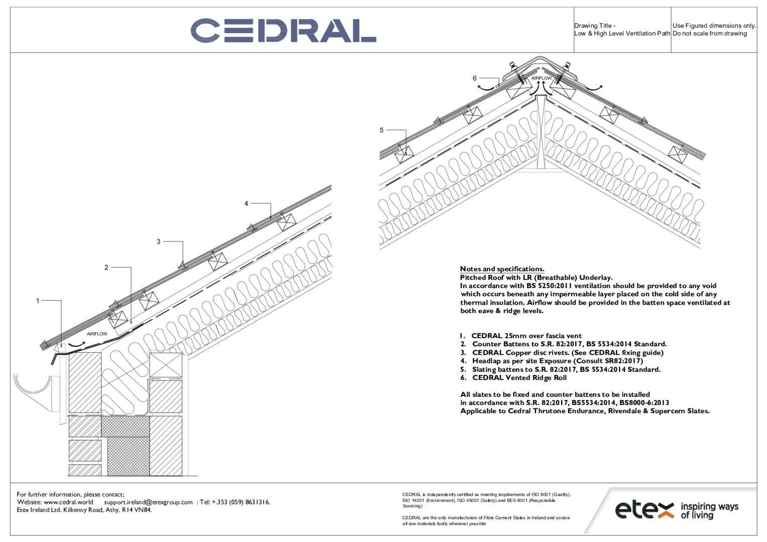 Cedral Slates - With (LR) Breather Membrane