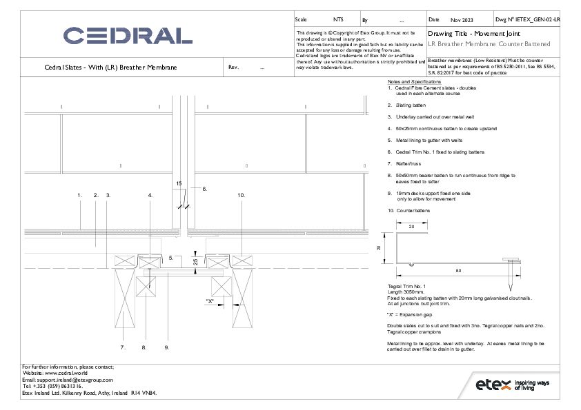 Cedral Slates - With (LR) Breather Membrane