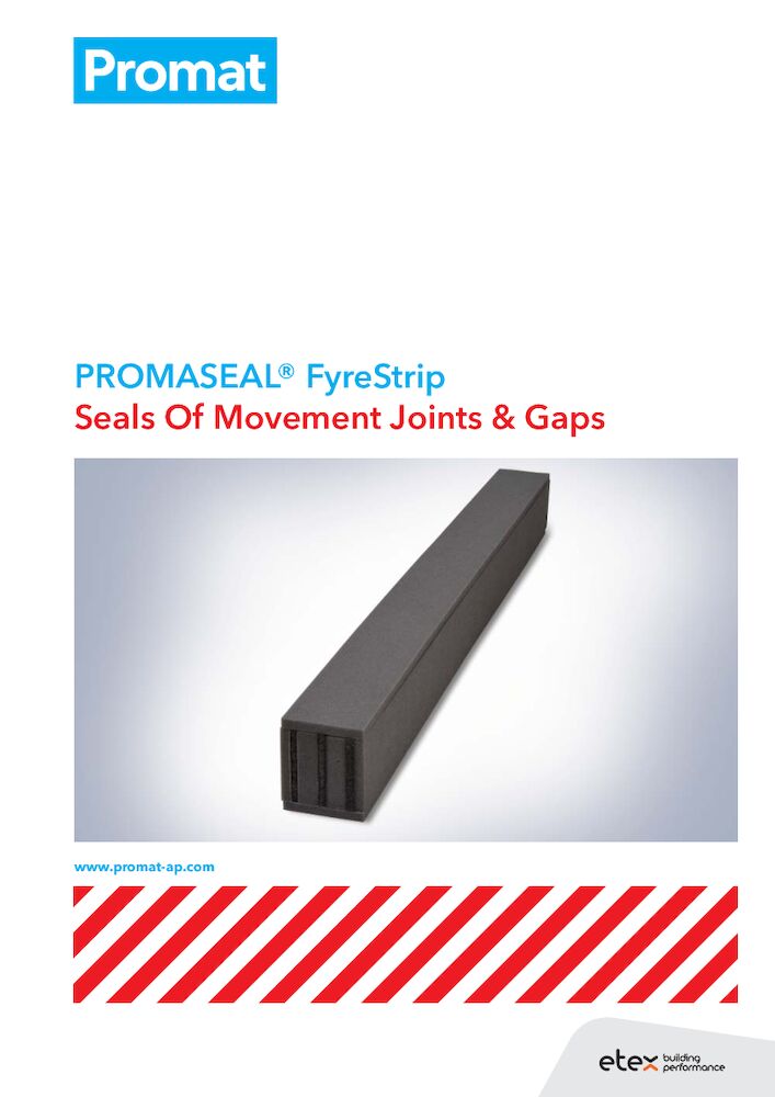 PROMASEAL® FyreStrip Seals Of Movement Joints and Gaps
