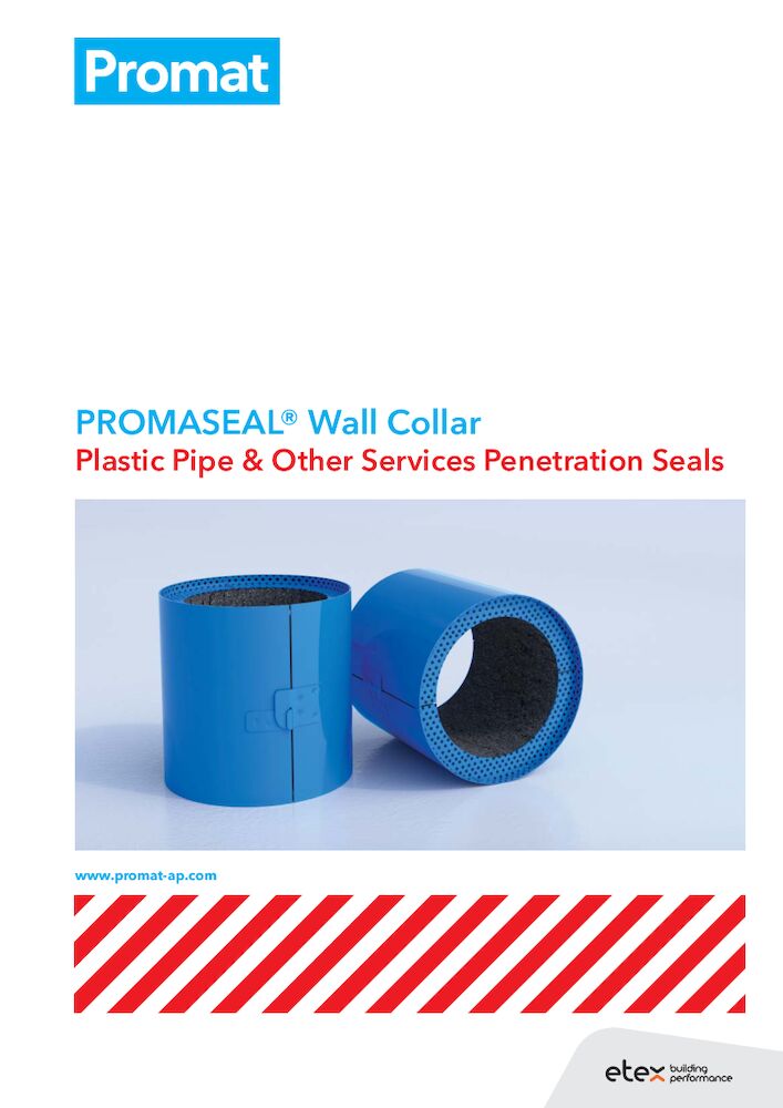 PROMASEAL® Wall Collar Plastic Pipe and Other Services Penetration Seals
