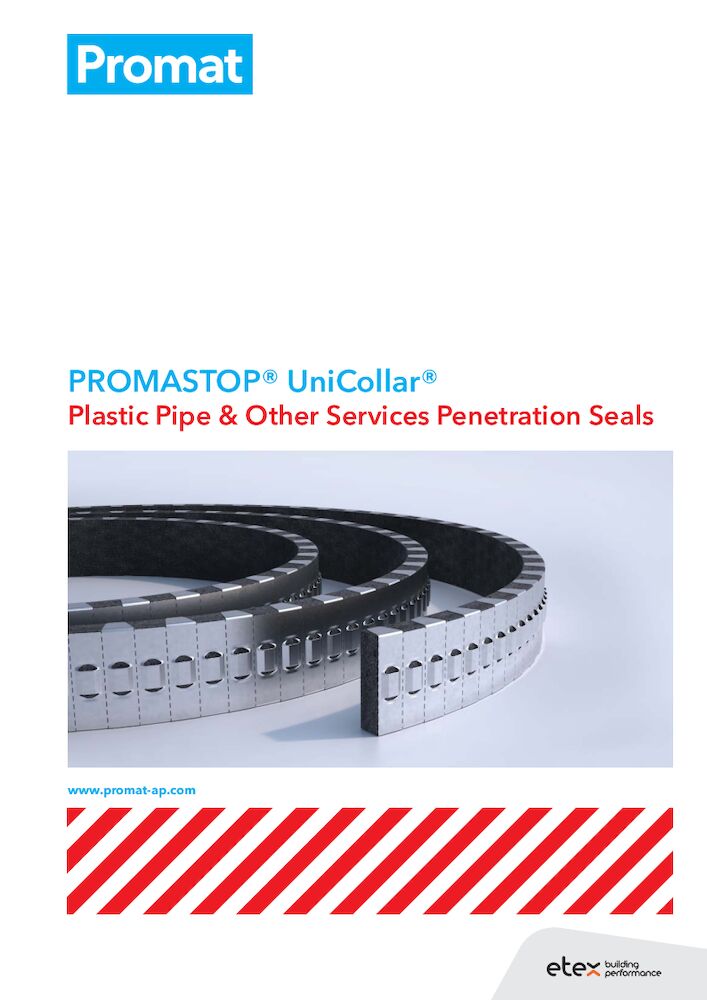 PROMASTOP® UniCollar® Plastic Pipe and Other Services Penetration Seals