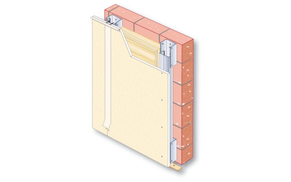 Revestimento Drywall Estruturado Canaletas para alvenaria