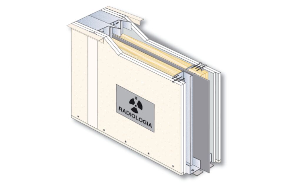 Parede Drywall de Radiologia