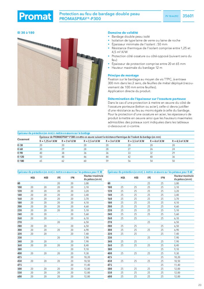 Extrait - Catalogue projeté - Cloisons et doublage de paroi