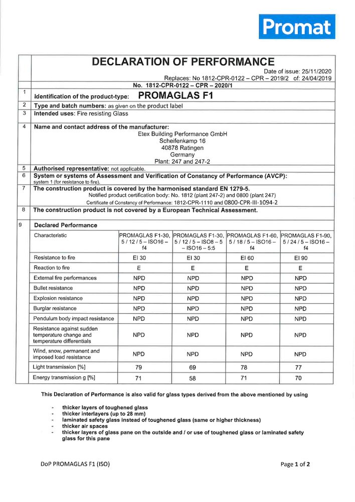 PROMAGLAS F1   (iso)