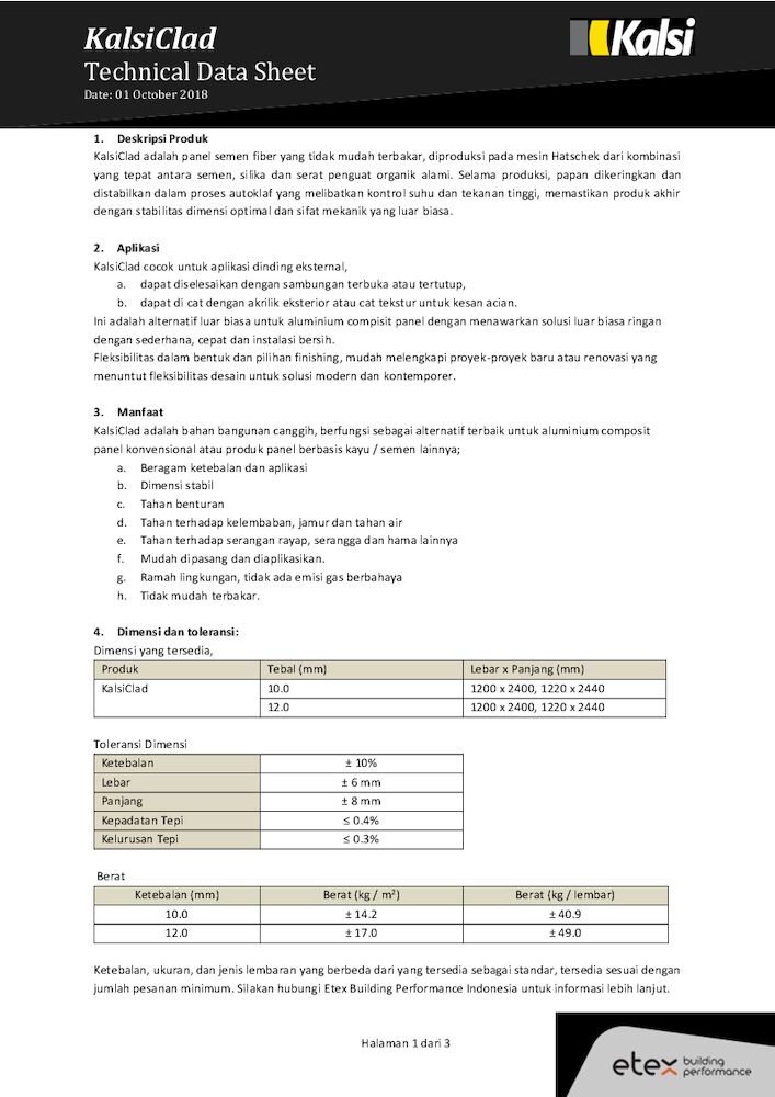 KalsiClad Technical Data Sheet