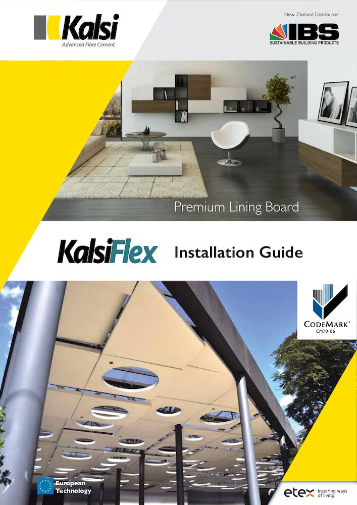 KalsiFlex Premium Lining Board Installation Guide New Zealand
