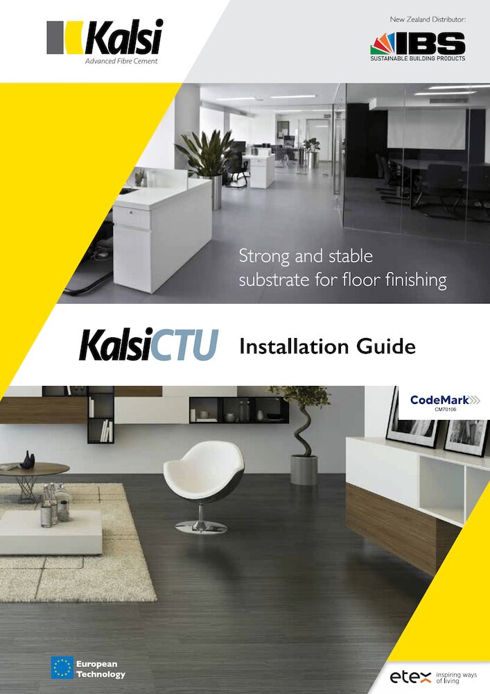 KalsiCTU Ceramic Tile Underlay Installation Guide