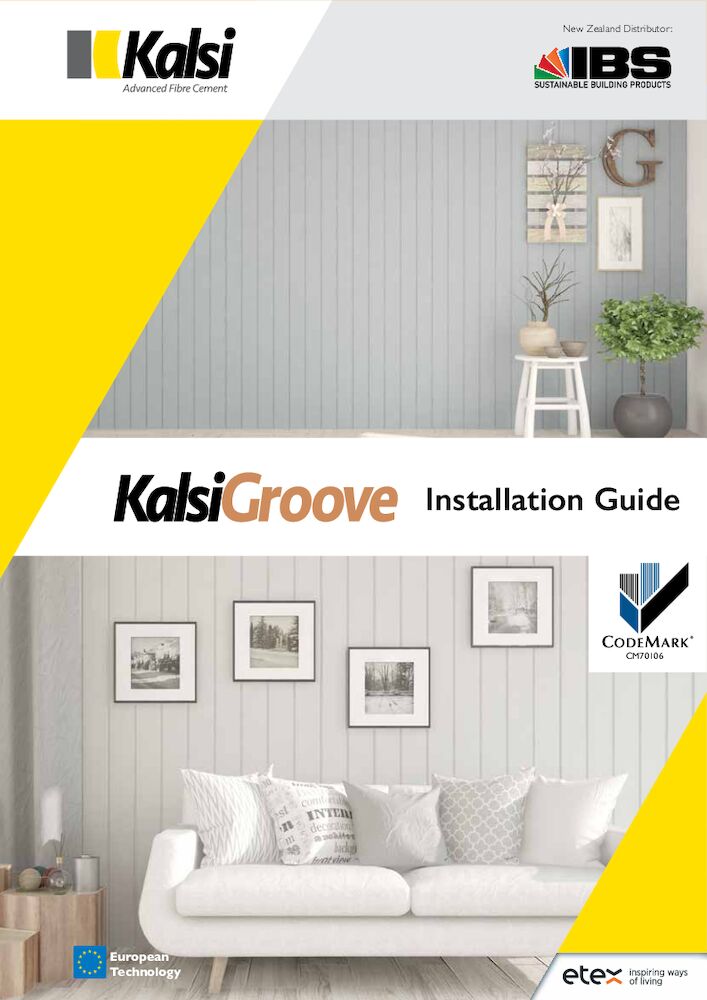 KalsiGroove™ Decorative V Groove Lining Installation Guide New Zealand