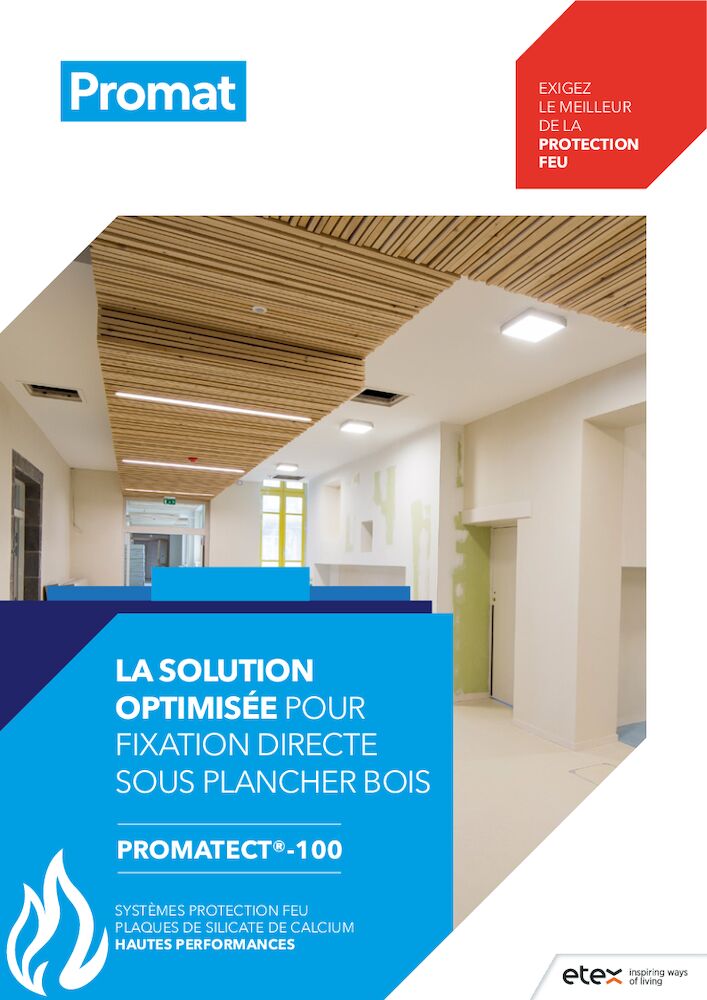 Brochure – Fixation directe sous plancher bois – PROMATECT®-100