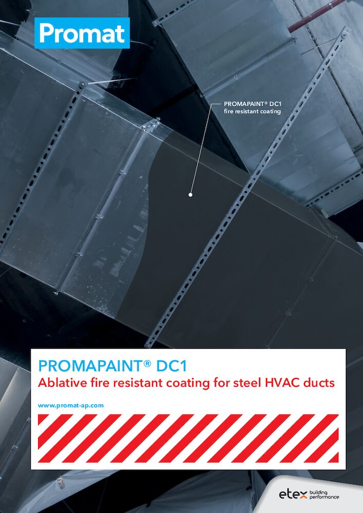 PROMAPAINT® DC1 Ablative fire resistant coating for steel HVAC ducts