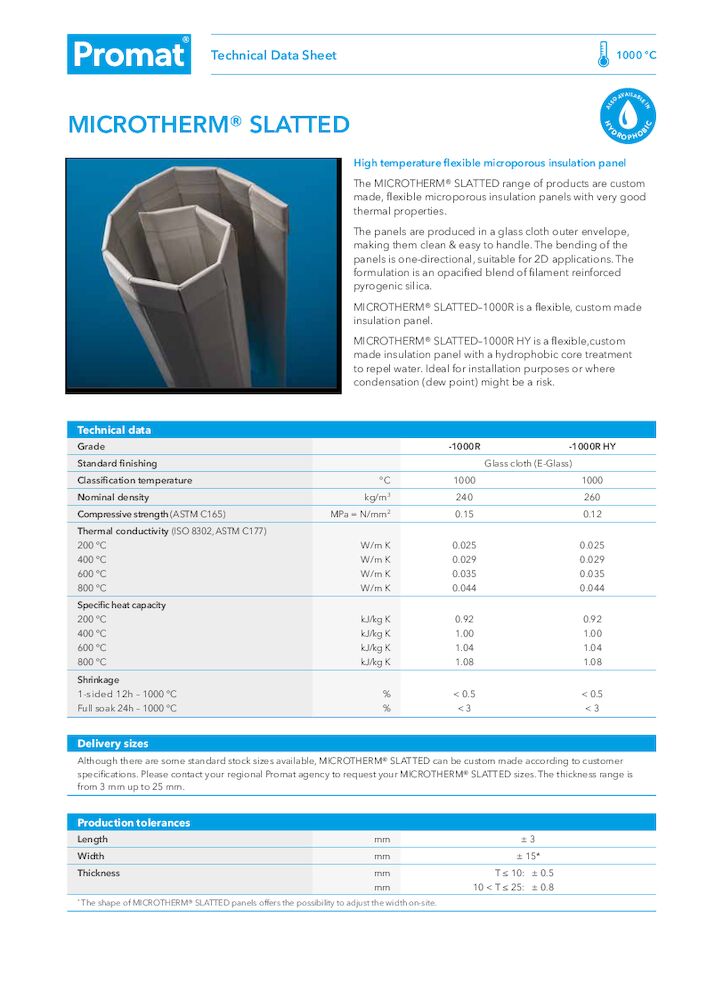 MICROTHERM® SLATTED TDS EN