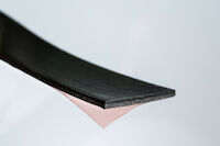 PROMASEAL®-LXP anthracite grey graphite-based seal, self-adhesive with a decorative surface in black