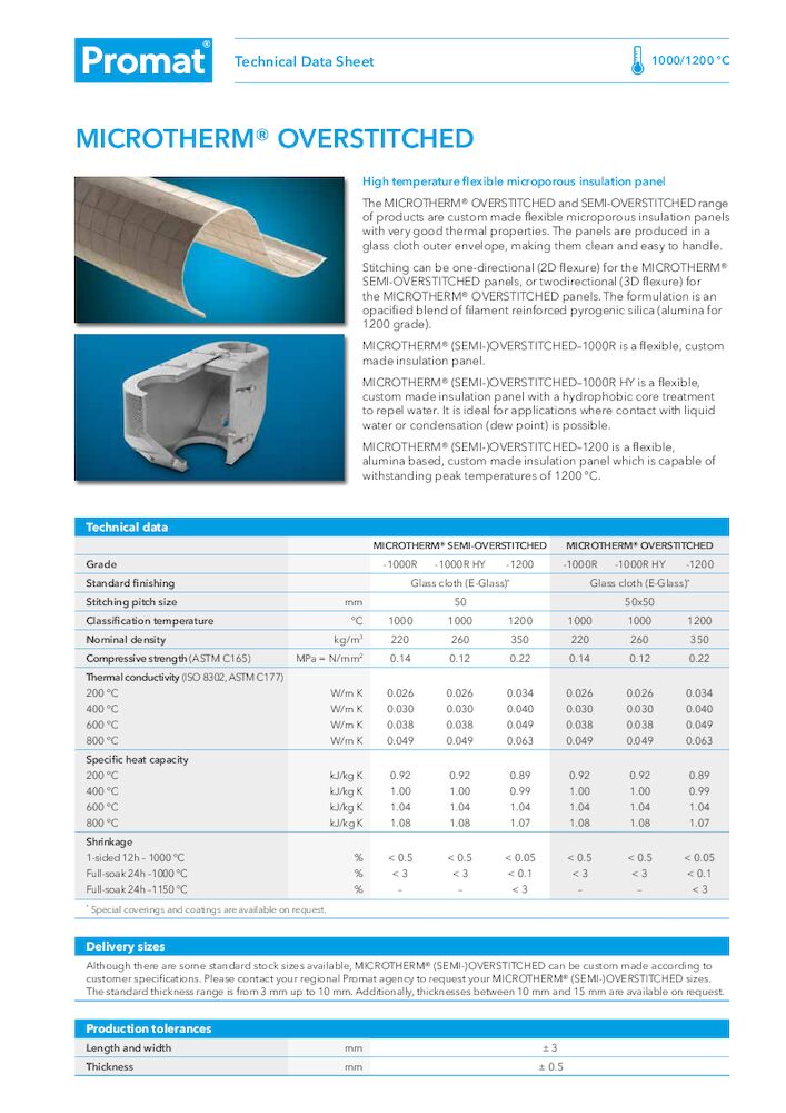 MICROTHERM®-OVERSTITCHED TDS EN