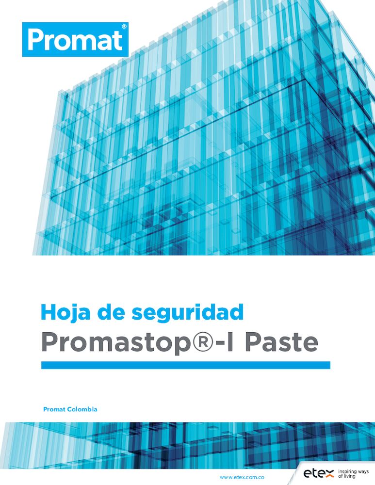 Ficha de Seguridad Promastop-I paste(E)