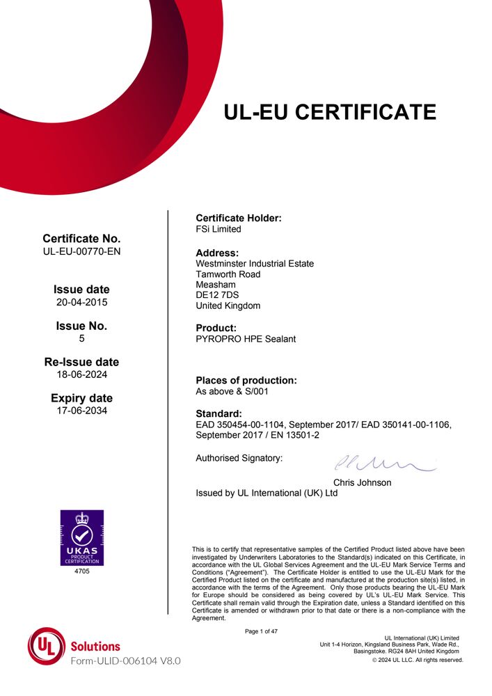 UL-EU-00770-CPR - Pyropro HPE