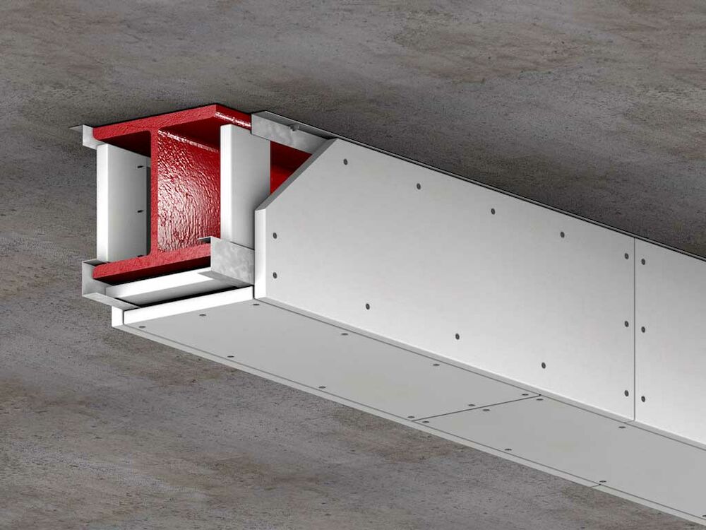 FRL 180// Steel beam protection cladded with PROMATECT®250 Promat