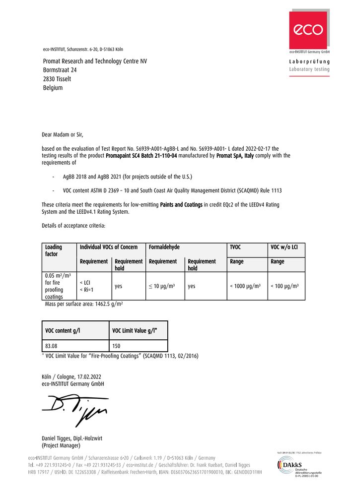 PROMAPAINT-SC4 LEED VOC