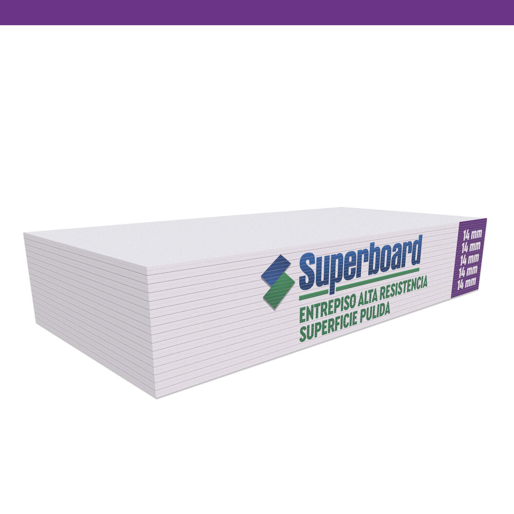 Entrepiso Alta Resistencia Superficie Pulida 14 mm