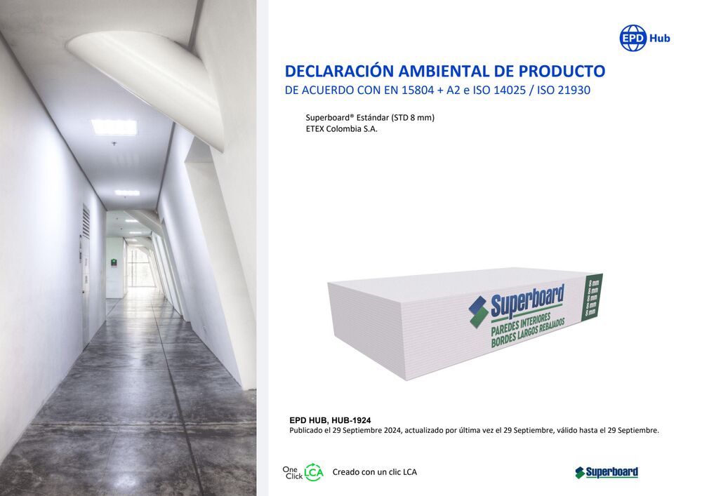 EPD Superboard 8 mm ES (Declaración Ambiental del Producto)