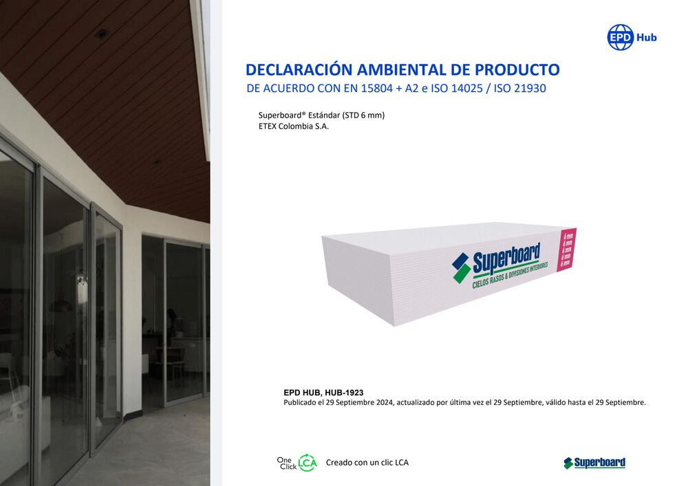 EPD Superboard 6mm EN (Declaración Ambiental de Producto)