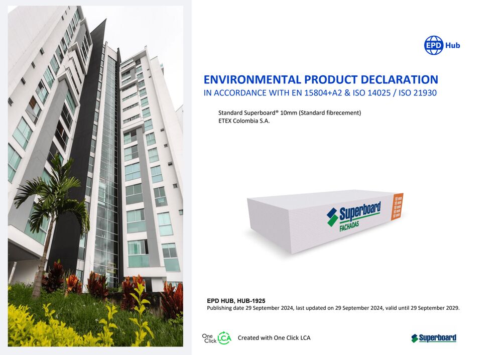 EPD Superboard 10mm EN (ENVIRONMENTAL PRODUCT DECLARATION)