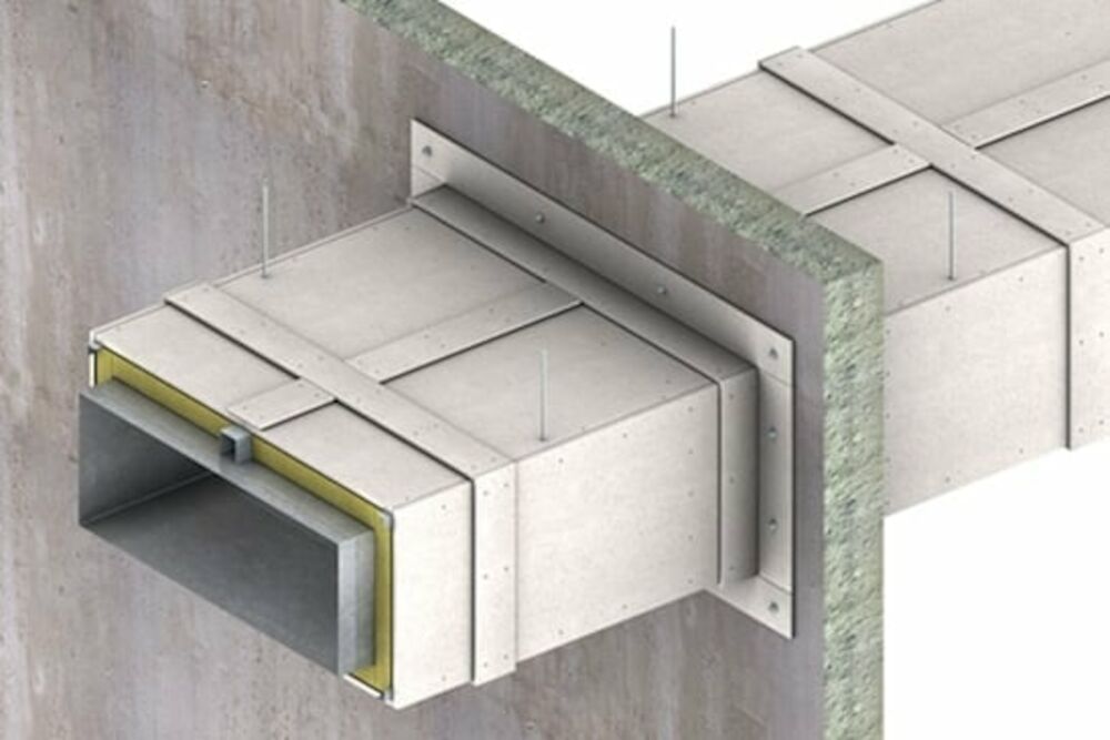 Fire Protection of Steel Ducts Cladding