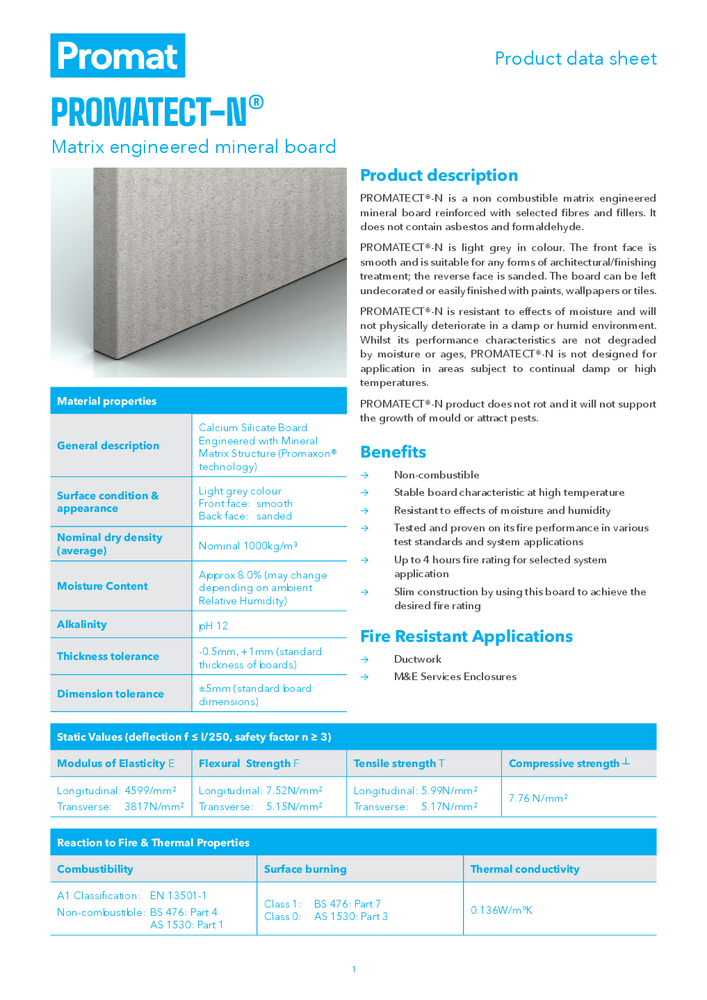 PROMATECT®-N Product Datasheet rev.1