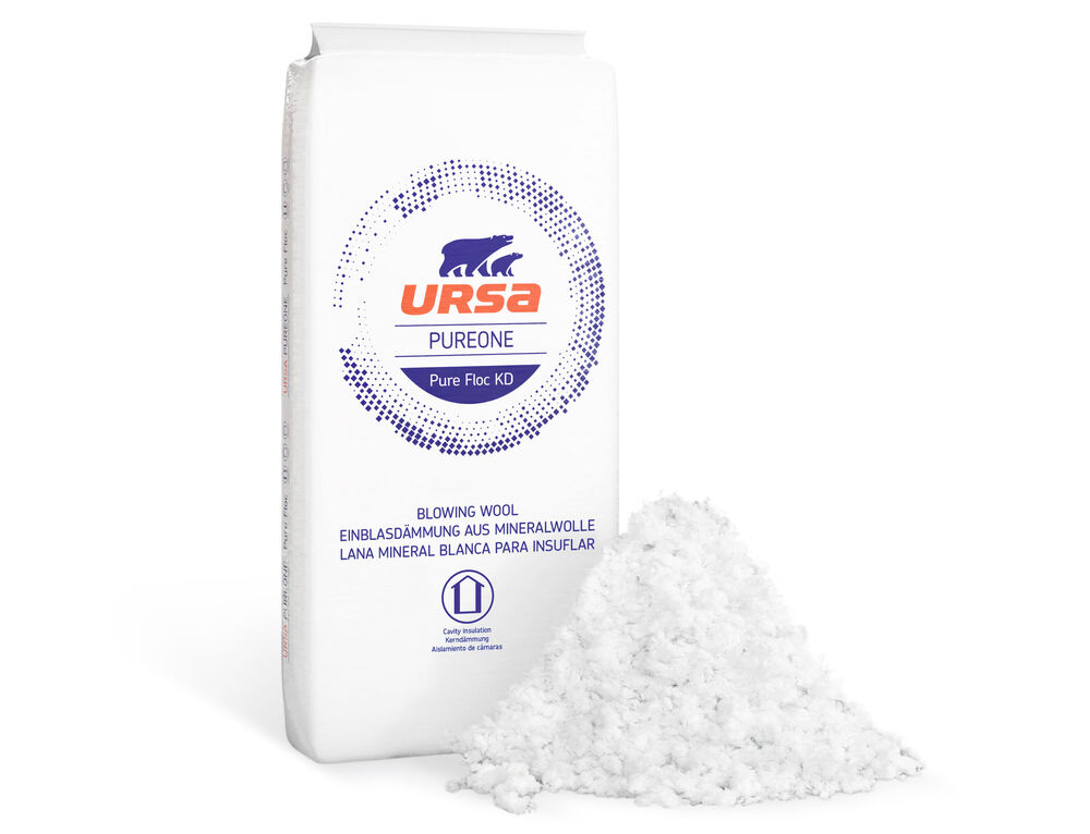 URSA PUREONE Pure Floc KD prémium fehér befújható gyapot