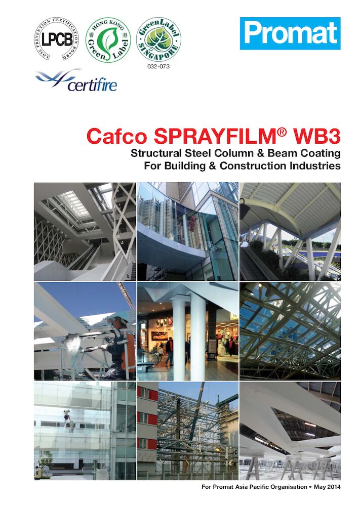 Cafco® SPRAYFILM WB3 Structural steel column & beam coating for building and industries-en-2014-05